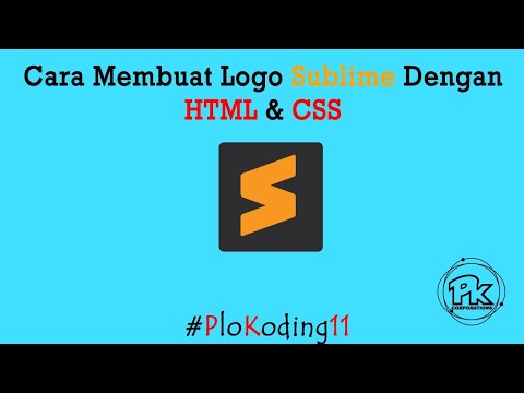 How to Make a Sublime Text Logo Using HTML and CSS || # PloKoding11