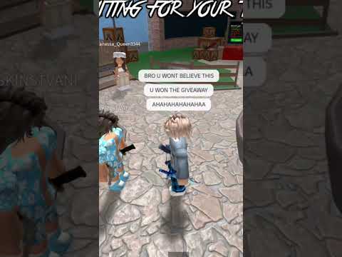 Winner of giveaway tysm guys for 400 subs I'm so happyy #roblox #mm2 #shorts #capcut #gaming