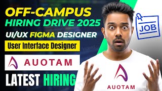 Remote UI Designer Job at AUOTAM | Work From Home UI/UX Jobs for Freshers | Freshers IT Jobs Hiring