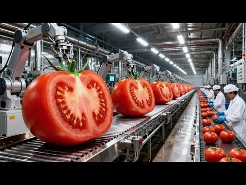 Inside a Ketchup Factory: How Tomato Ketchup Is Made | Full Production Line