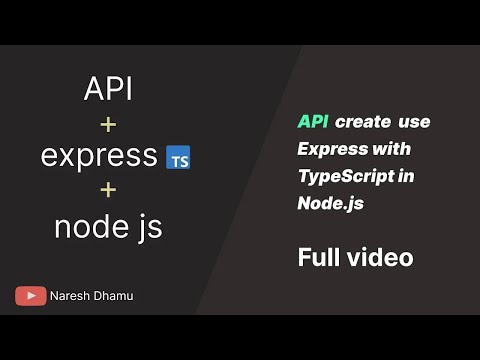 Learn to Build an Express API with TypeScript in Node.js | 2024 Guide