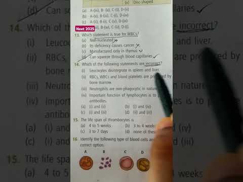 Body fluids and circulation//Zoology Question//Neet2025 #neetbiology #neetpreparation #neetexam