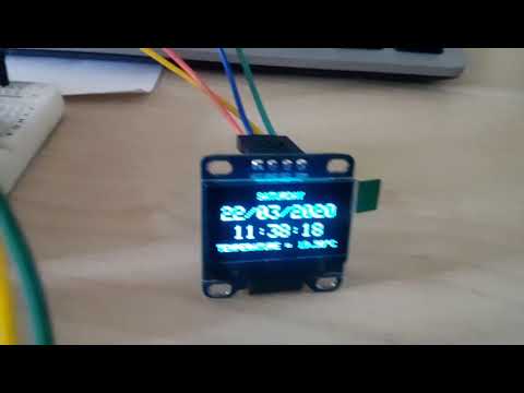 Extremely Simple Precise Digital Clock on OLED Display