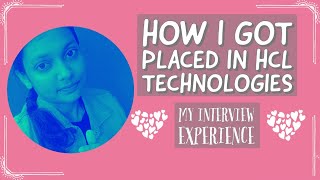My Interview Experience with HCL Technologies 2021 || HCL Interview Process For Freshers || GET ||