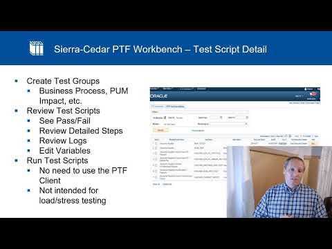 Introduction to Sierra-Cedar's PTF Workbench