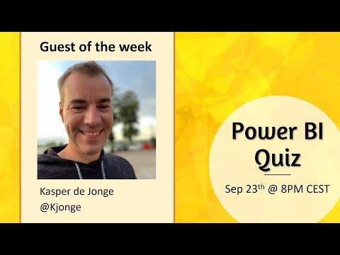 Power BI Quiz with Kasper de Jonge