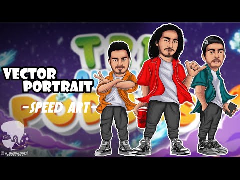 Tri Angle Podcast - Vector Portrait in Illustrator - Speed Art