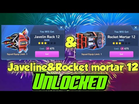 🥶javelin and Rocket mortar 12 unlocked || Mech arena