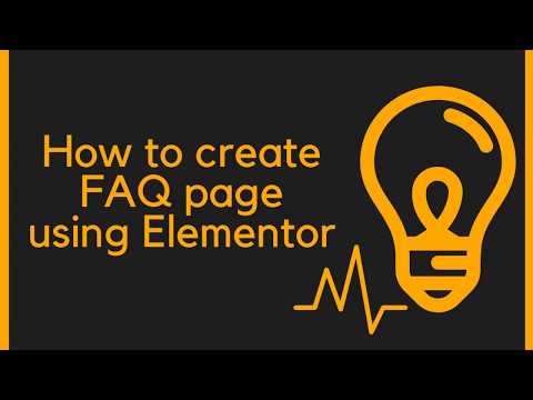 How to create FAQ section using Elementor in WordPress