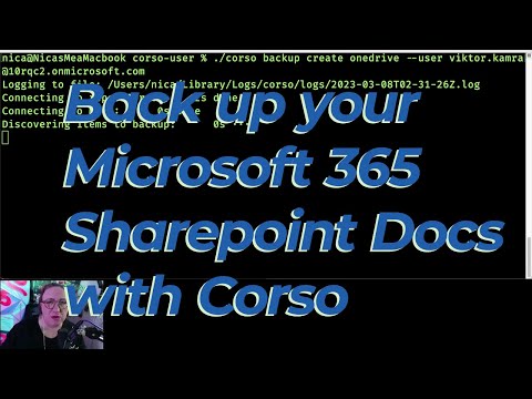 Back up Microsoft 365 Sharepoint Documents with Corso