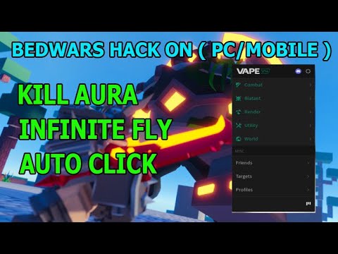 [NEW] BEDWARS | HACK/SCRIPT | KILL AURA , INFINITE FLY , AUTO CLICK AND MORE (PC/MOBILE) *PASTEBIN*