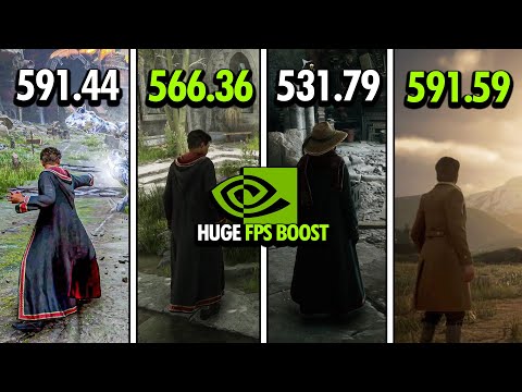 Best NVIDIA Driver for Hogwarts Legacy – 566.36 vs 591.44 vs 531.79 vs 591.59 FPS Comparison