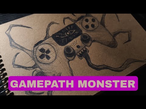 This Controller Wants to Eat You 🎮👁️ | Horror Game Art Sketch
