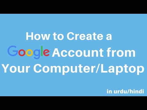 how to create google account in computer