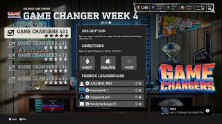 EA Sports College Football 26 Ultimate Team - Game Changers " Week 4  " SOLO Challenges