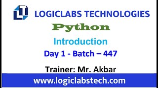 Python (Day 1) (Batch - 447)