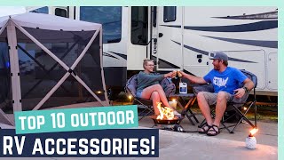 TOP 10 RV OUTDOOR ACCESSORIES (TRIED AND TRUE!)