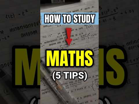 5 Tips to score 100/100 in maths 🔥 | how to study maths ? | #shorts #short