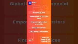 MSCI: Leading the Charge in Financial Data & ESG Solutions