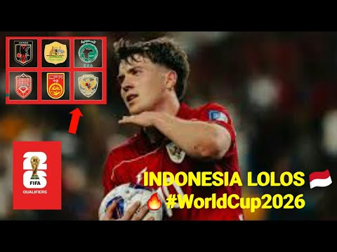 Latest Standings! Indonesia Qualifies for Round 4 of 2026 World Cup Qualifiers! 🇮🇩🔥#WorldCup2026