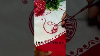 Top Tutorial 🤍#highlights #everyone #viralshorts #fabricdesign #toptutorial #kalkaart #babylehenga