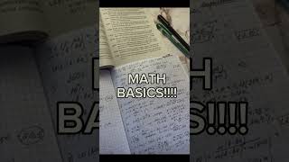 MATHS BASICS! || #study #mystudy #studywithme #maths