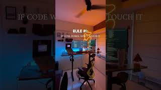 If it works, don’t touch it. #codememes #devlife #devhumor