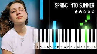 Lizzy McAlpine - Spring Into Summer - EASY Piano Tutorial