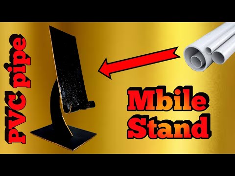 How to make a mobile stand using PVC pipe|DIY|creative idea with PVC pipe
