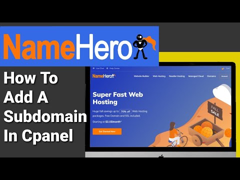 Create A Sub Domain In CPanal On NameHero And Install WordPress And Elementor