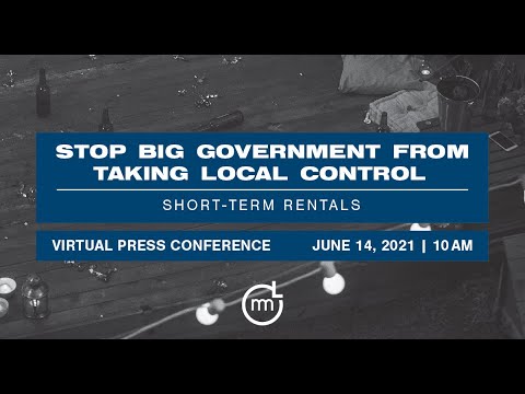 Short Term Rental Press Conference - June 14, 2021