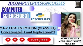 Ch-7 Concatenate list || Replication List #pythonforbeginners #learnpythoninhindi #computerscience