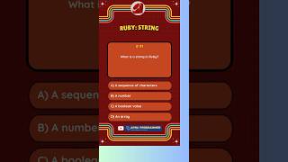 Quiz 91: Ace Ruby Programming in 30 Seconds! #quiz #ruby #shorts #codingfacts