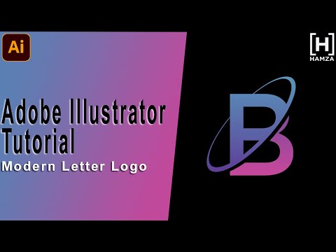 Illustrator MODERN LETTER Logo || Adobe Illustrator Tutorial || Logo Design By HAMZA