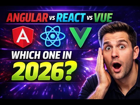 Angular vs React vs Vue.js in 2026 - Which frontend should YOU learn for jobs, salary and career?