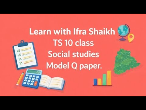 SSC 10 Class Social studies model Question paper. Telangana