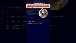 Task 15: Cube Function in JavaScript #javascript #html #css #task #tipsandtricks