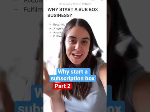 Why start a subscription box business part 2
