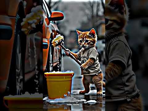 Why Hard Work Pays Off: The Journey to Achieving Your Dreams। #cat #cartoon #animation #cutecat #ai