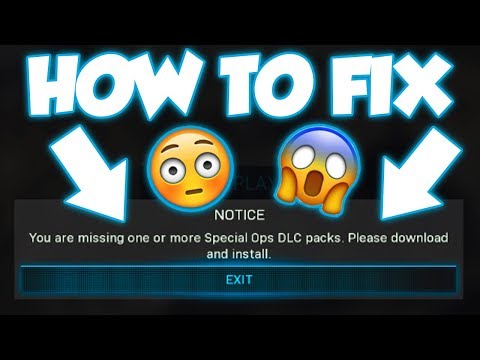 HOW TO FIX "YOU ARE MISSING ONE OR MORE SPECIAL OPS DLC PACKS" | CALL OF DUTY MODERN WARFARE (2019)