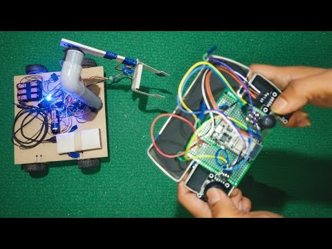 How to make a Robocar with pick and place Arm using Esp32 and Joystick module