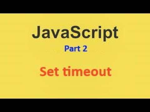 Scheduling: setTimeout and setInterval (Part 2)