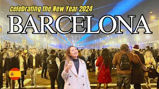 SPAIN 🇪🇸 | New Year in Barcelona, first country visit in 2024 & last days in Europe | MiCHEL 💕