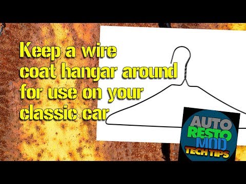 Coat Hanger For Pulling Wire on a Car