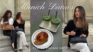 MUNICH DIARIES | Matcha spots, pilates class, english garden, vintage shopping, trip to Frankfurt!