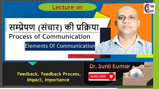 What Is Communication Process? || Elements Of Communication In Hindi || BBA B.COM || हिन्दी में ||