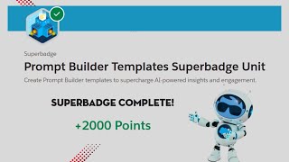 #prompt builder  Templates #superbadge  Unit #challenge  1 - 3 #trailhead #agentforce #salesforce