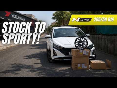 Regular i20 to N Line Look | Yokohama 205/50 R16 Upgrade Review
