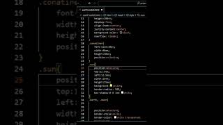 Make An Animated Solar System With Html And Css! #codingasmr #designtutorial #htmlanimation #shorts