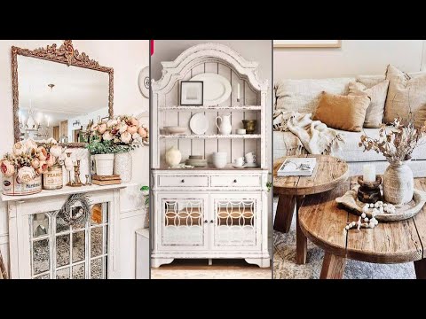 ❤️️elegant40+ vintage rustic style Farmhouse cottage decor ideas❤️️ #farmhousedecor #farmhousecharm